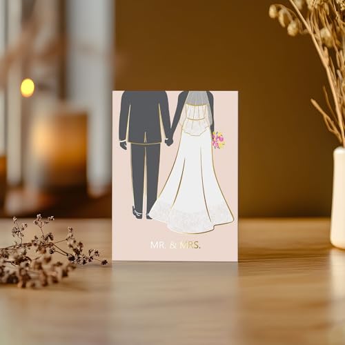 Sweetzer & Orange Premium Wedding Greeting Card with Gold Foil