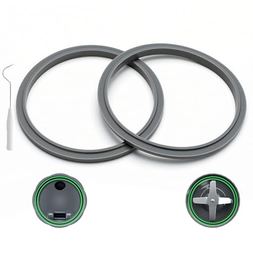 2Pcs Silicone Gasket Seal Rings for NutriBullet 600W/900W Blenders - Replacement Part