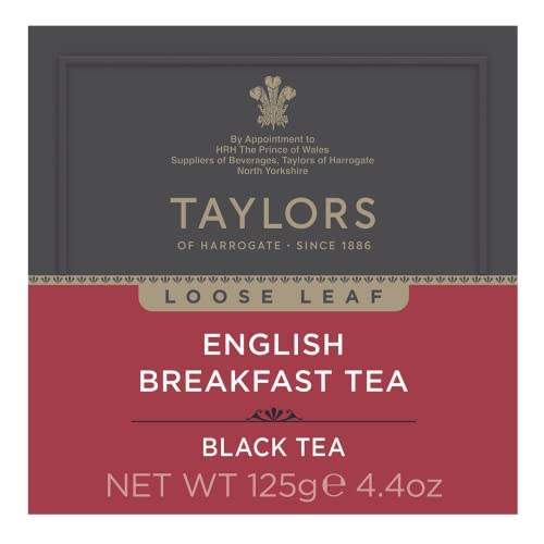 Taylors of Harrogate English Breakfast Loose Leaf Tea Pack of 6 - 4.4 Oz Each