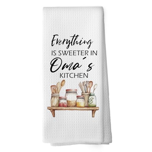 Rustic Grandma Kitchen Towels - 16x24 Absorbent Dishcloths