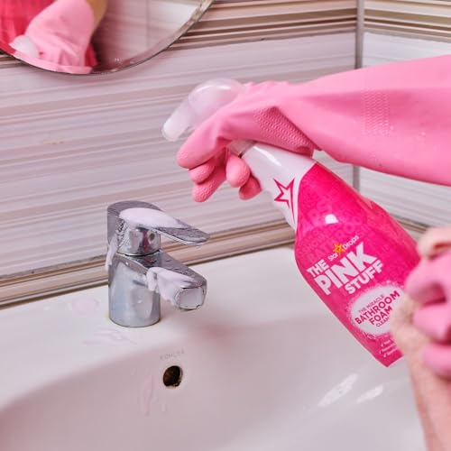 The Pink Stuff Bathroom Foam Cleaner - 1 Count Non-Drip Spray