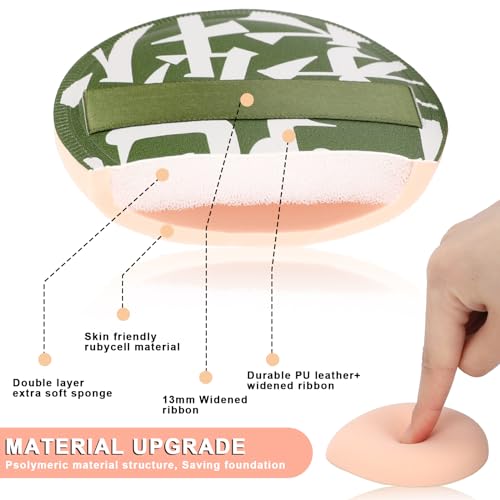 Mozeat Lens 4 PCS Soft Makeup Sponge Teardrop Cosmetic Puff for Foundation