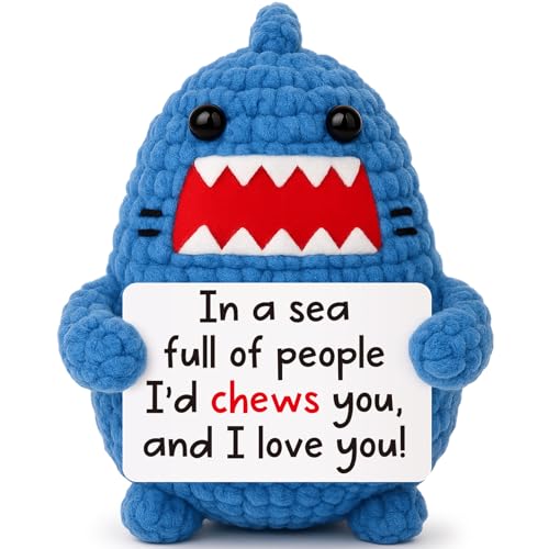 Crochet Shark Gift for Couples - Romantic Anniversary & Valentine's Idea