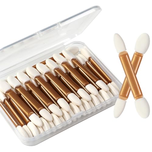 IS'MINE Disposable Eyeshadow Applicators 30pcs Double Sided Makeup Brushes
