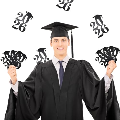 Chinco 36 Pcs Graduation Party Decorations 2026 Glitter Cutouts