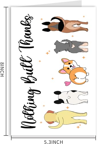 Cute Dog Thank You Card - Funny Appreciation Gift for Friends & Teachers