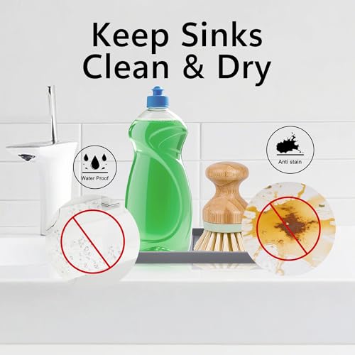 Mofason Silicone Sink Caddy - 2 Pack Kitchen Sponge & Soap Holder