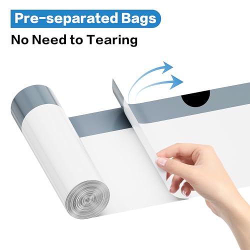 1.6 Gallon Mini Trash Bags - 120 Count Drawstring, Unscented