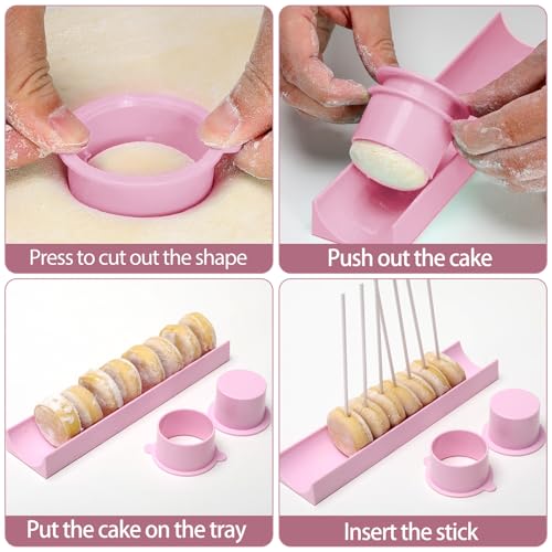 Cake Pop Mold Set with 9-Inch Tray & Sticks - Durable ABS