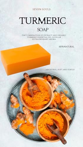 Seven Souls Turmeric Soap Bar – Natural Brightening & Dark Spot Care 4 oz