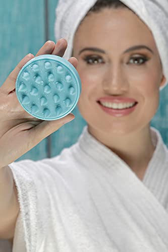 BeNat Hair Scalp Massager & Shampoo Brush with Soft Silicone Bristles