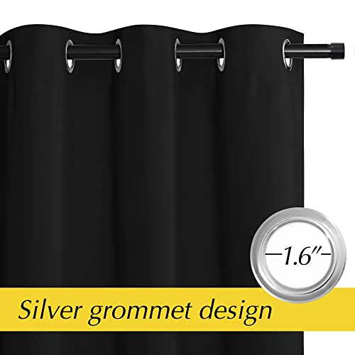 NICETOWN Blackout Door Curtain - 42"W x 80"L Privacy Panel for Bedroom
