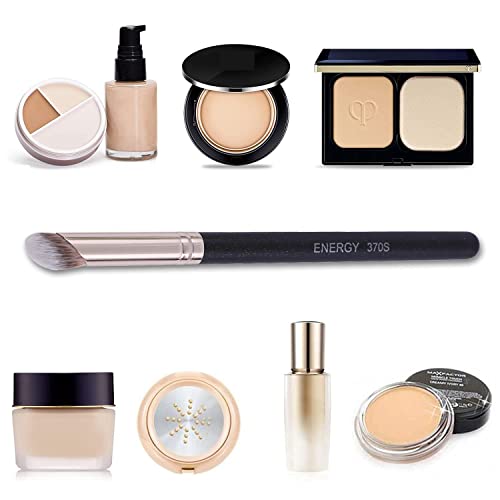 ENERGY Angled Concealer Brush - Small Precision Under Eye Makeup Brush