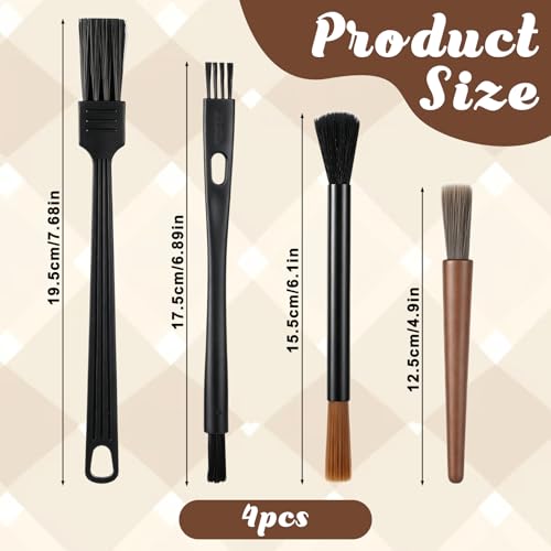 ZEYIYER 4-Piece Coffee Grinder Cleaning Brush Set