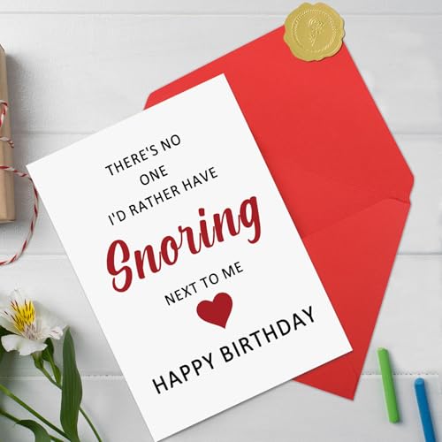 Funny Romantic Birthday Card for Him - Couples Gift Card