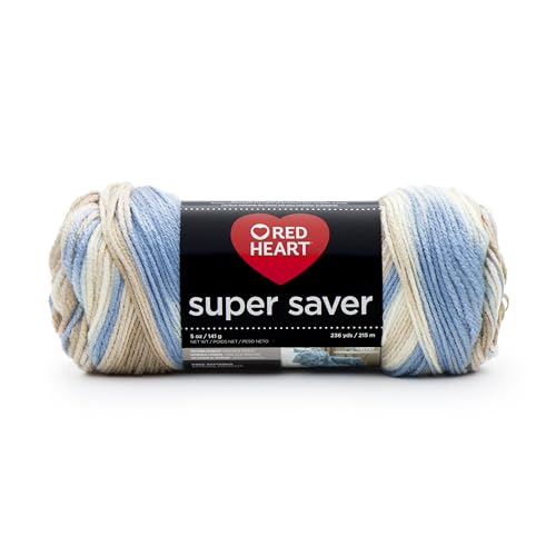 Red Heart Super Saver Yarn - Mirage, 100% Acrylic, Medium Weight