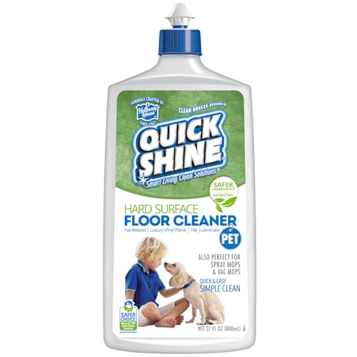Quick Shine Pet Floor Cleaner - 27 oz, Neutralizes Odors & Removes Dirt