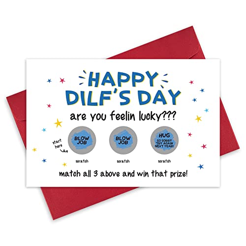 Funny Scratch Off Father's Day Card for Husband - 8" x 5.3"