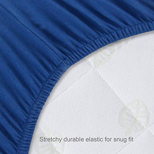 Fitted Crib Sheets for Boys & Girls - 2 Pack, Grey & Navy