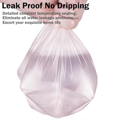 H&W 0.5 Gallon Mini Trash Bags - 240 Count Small Garbage Bags, Rose Gold