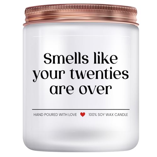 30th Birthday Candle Gift - Funny Lavender Scented 7oz Soy Wax
