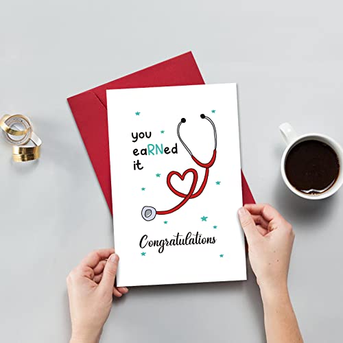 Cute Nurse Graduation Card - RN Congratulations Greeting Card