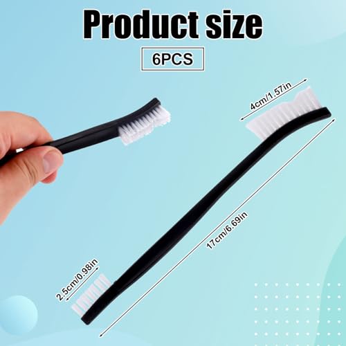 Gosknor Double Ended Nylon Cleaning Brush - 8 Pack for Detail Cleaning