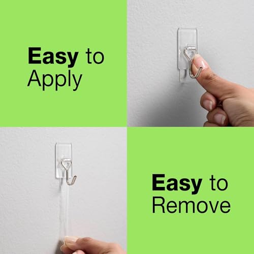 FrogTape reMOVEables Medium Clear Wire Hooks - Pack of 6