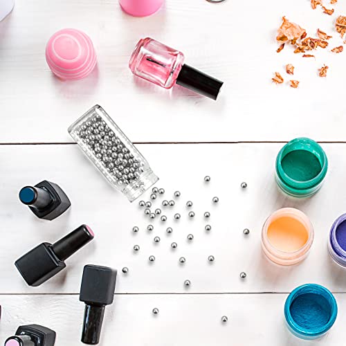 PAGOW 125PCS 4mm 316 Stainless Steel Paint Mixing Balls for Nail Polish