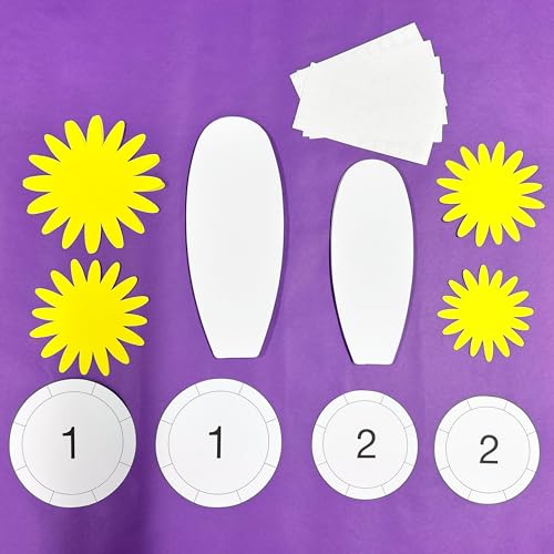 White Daisies 4-Piece 3D Bulletin Board Décor Set