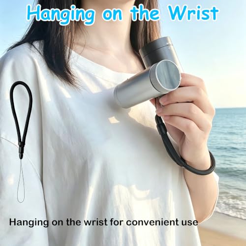 Adjustable Crossbody Strap & Wrist Lanyard for Shark ChillPill Fan - Black