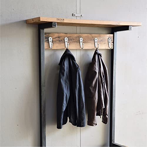 PRIGVOT 15-Pack White Wall Mounted Coat Hooks - Heavy Duty Zinc Alloy Hangers