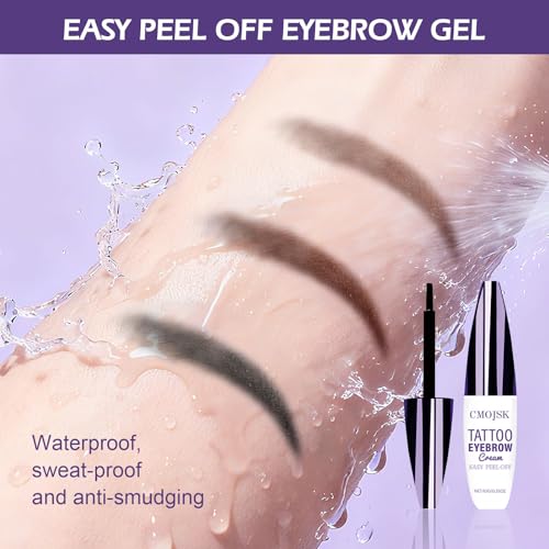 Cmojsk Semi-Permanent Peel-Off Eyebrow Gel Waterproof Brown