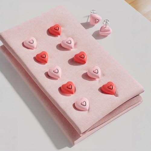 Mini Heart Duvet Clips - 8 Pack Comforter Fasteners for Bedding