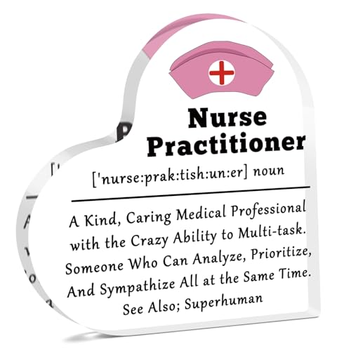 Nurse Practitioner Appreciation Acrylic Desk Sign for Gifts