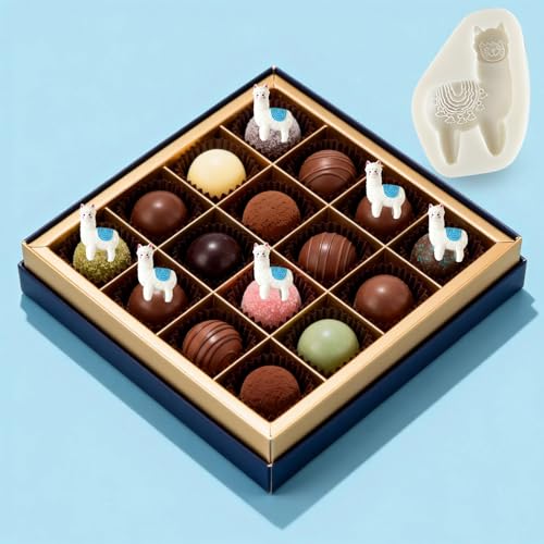 3D Alpaca Silicone Fondant Mold for Cake Decorating & Crafts