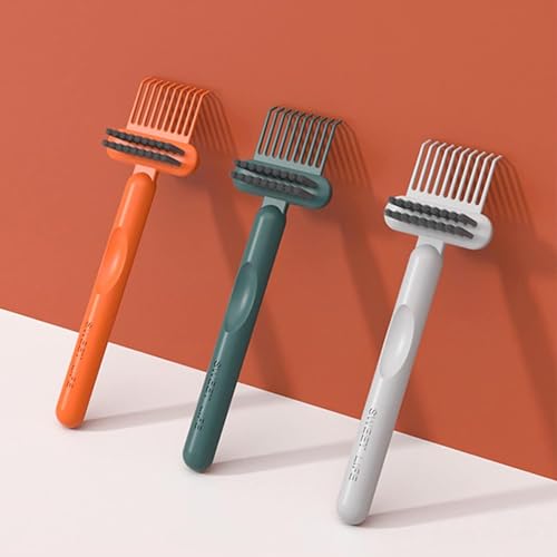 GANPUB Hair Brush Cleaner Tool - Mini Orange Comb Cleaning Brush