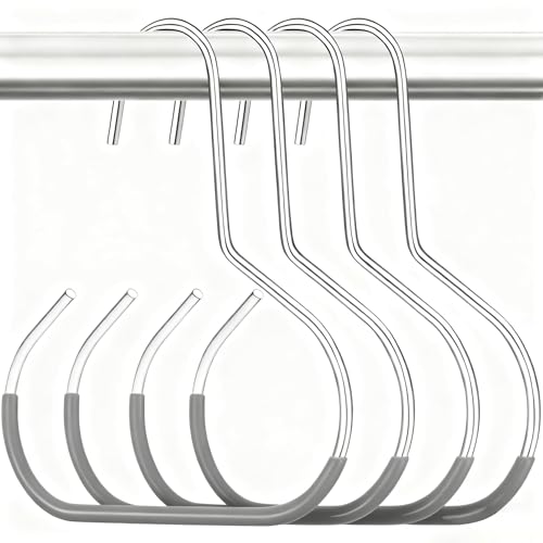 Hat Organizer Set of 4 - Stainless Steel Non-Slip Hat Hangers for Baseball Caps & Scarves