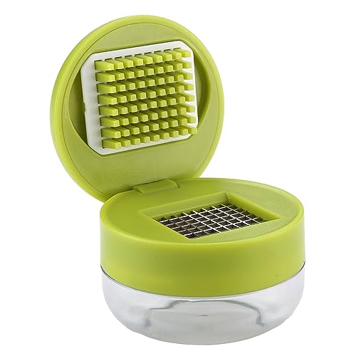DOSMAMZ Garlic Press and Dicer Set - BPA Free Plastic, 2-Piece