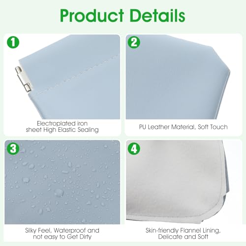 Leather Organizer Pouches for Purse - 4 Pack Snap Closure Mini Bags