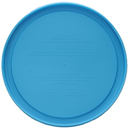 Pyrex 7402-PC Blue Replacement Lid for 6-Cup Sculpted Bowls (2-Pack)