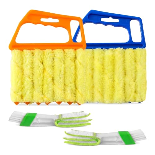 4-Piece Microfiber Blind Cleaning Brush Set for Blinds & Vents