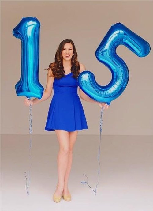 Jumbo Navy Blue Number 1 Balloon - 40 Inch Mylar Foil for 1st Birthday, Anniversaries & Photo Shoots