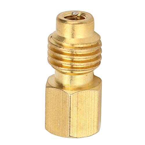 R134A Air Conditioner Adapter 1/4 SAE Female to 1/2 ACME Male Brass Connector