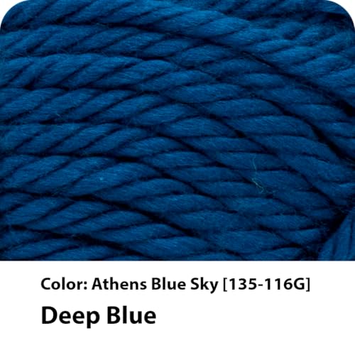 Lion Brand Hometown Super-Bulky Yarn - Athens Blue Sky, 5 oz
