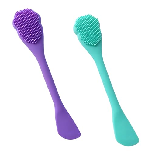 CUVUNUBY 2-in-1 Silicone Face Mask Brush and Facial Cleansing Scrubber