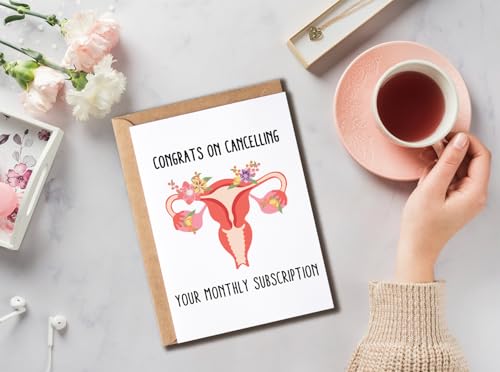 Funny Hysterectomy Get Well Soon Card - Cute Uterus Design