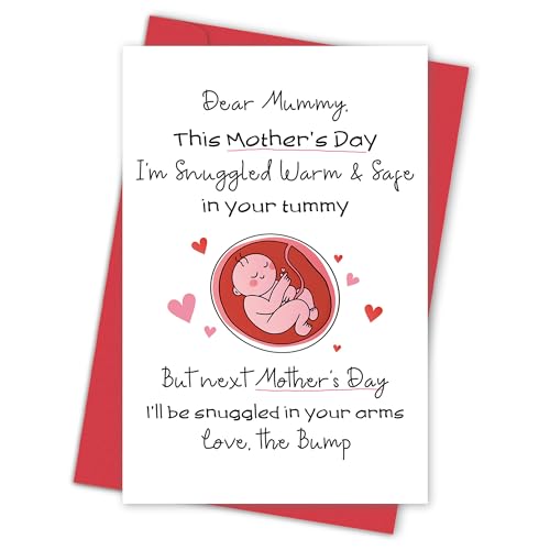 Funny First Mother's Day Card for New Mom with Envelope