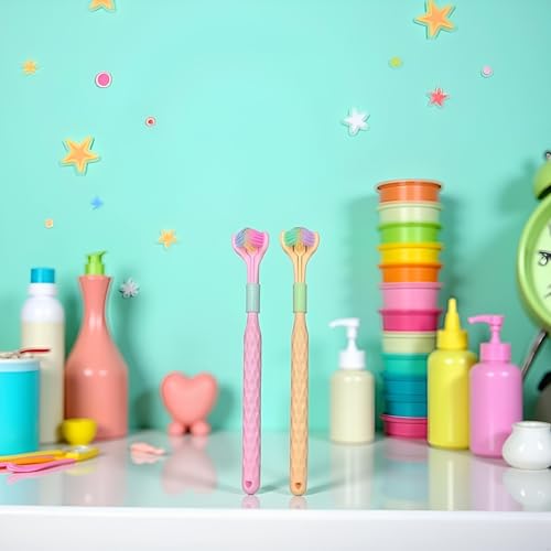 Three-Sided Soft Hair Toothbrush Set, 2 Pack Wrap-Around Oral Care