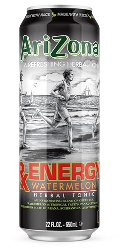AriZona RX Energy Watermelon Herbal Tonic - 22 Fl Oz Can